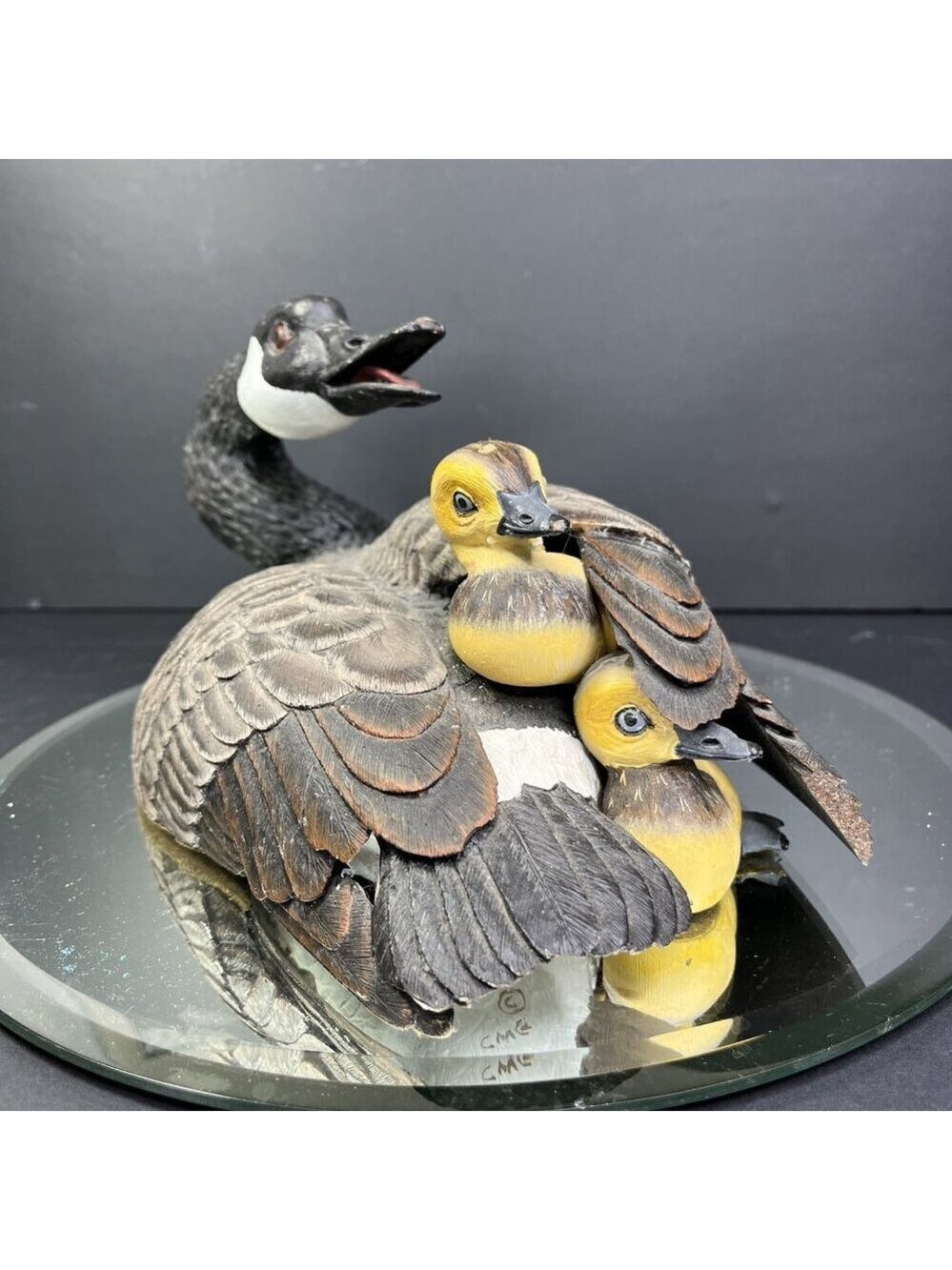 Gosset Wildlife Collection Canada Goose With Chicks 150/2000 Figurine ** READ CA